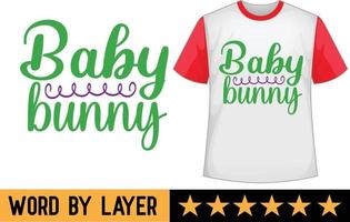 bebis kanin svg t skjorta design vektor
