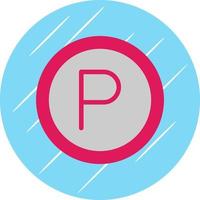 Parkplatz-Vektor-Icon-Design vektor