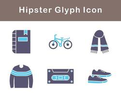 Hipster Vektor Symbol einstellen