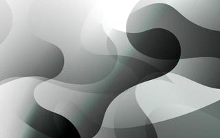 abstrakt schwarz grau Flüssigkeit Gradient Farbe wellig geometrisch gestalten Illustration Hintergrund. eps10 Vektor