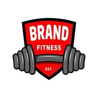 Fitness-Schild-Logo vektor