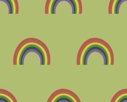 Vektor nahtlos Muster mit Regenbögen. st. Patrick's Tag Design. Hintergrund, Hintergrund, Papier oder Textil- drucken