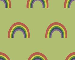 vektor sömlös mönster med regnbågar. st. Patricks dag design. bakgrund, tapet, papper eller textil- skriva ut