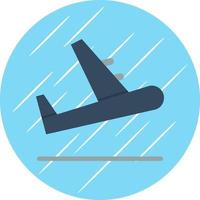 Flugzeugabflug-Vektor-Icon-Design vektor