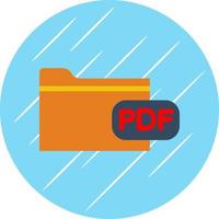 Datei-Pdf-Vektor-Icon-Design vektor