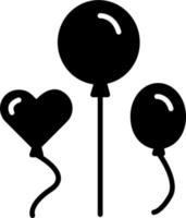 Luftballons-Vektor-Symbol vektor