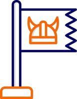 Wikinger Flagge Vektor Symbol
