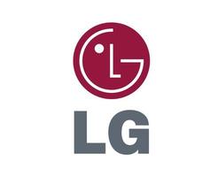 lg varumärke logotyp telefon symbol med namn design söder korea mobil vektor illustration