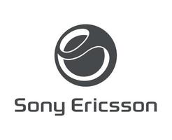 Sony Ericsson Logo Marke Telefon Symbol mit Name grau Design Japan Handy, Mobiltelefon Vektor Illustration