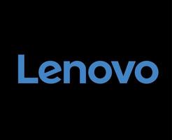 Lenovo Logo Marke Telefon Symbol Name Blau Design China Handy, Mobiltelefon Vektor Illustration mit schwarz Hintergrund