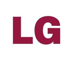 lg logotyp varumärke telefon symbol namn röd design söder korea mobil vektor illustration