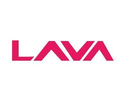 Lava Marke Logo Telefon Symbol Name Rosa Design Indien Handy, Mobiltelefon Vektor Illustration