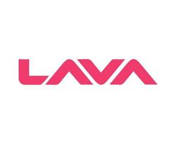 Lava Logo Marke Telefon Symbol Rosa Design Indien Handy, Mobiltelefon Vektor Illustration