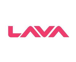 lava logotyp varumärke telefon symbol rosa design Indien mobil vektor illustration