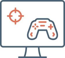 abspielen Spiel auf pc Vektor Symbol