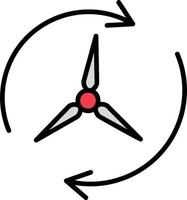 förnybar energi vektor ikon