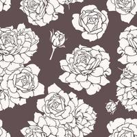sanft nahtlos Muster mit Rose Blumen im Pastell- Farben. Vektor Illustration, Design zum Hintergrund, Geschenk Verpackung, drucken zum Textilien