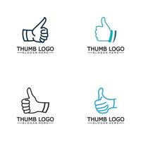 Daumen oben Konzept Logo Vorlage.gut Symbol zum Ihre Netz Seite? ˅ Design, Logo, Anwendung, Vektor Illustration.
