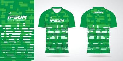 grön jersey sport enhetlig skjorta design mall vektor