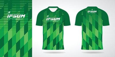 Grün Jersey Sport Uniform Hemd Design Vorlage vektor