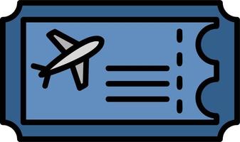 Vektorsymbol für Flugtickets vektor