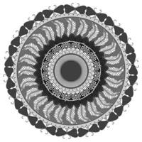 kreisförmiges Muster in Form von Mandala, dekorative Verzierung im orientalischen Stil, dekorativer Mandala-Designhintergrund mit freiem Vektor