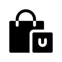 Einkaufen Tasche Symbol zum Ihre Webseite Design, Logo, Anwendung, ui. vektor