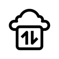 Transaktion Cloude Symbol zum Ihre Webseite Design, Logo, Anwendung, ui. vektor