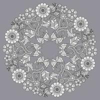 Blumen-Mandala-Design vektor