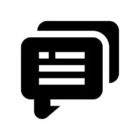 Chat-Symbol für Ihre Website, Ihr Handy, Ihre Präsentation und Ihr Logo-Design. vektor