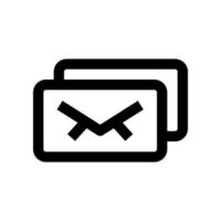 E-Mail-Symbol für Ihre Website, Ihr Handy, Ihre Präsentation und Ihr Logo-Design. vektor