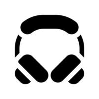 Kopfhörersymbol für Ihre Website, Ihr Handy, Ihre Präsentation und Ihr Logo-Design. vektor
