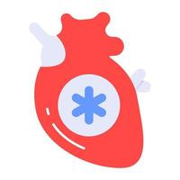 ein tolle Vektor Design von Mensch Herz Organ, editierbar Symbol