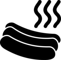 Hot-Dog-Vektor-Symbol vektor