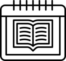 Kalender Buch Symbol vektor