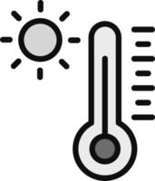 Thermometer-Vektor-Symbol vektor