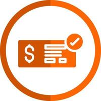 Geld check alt Vektor Icon Design