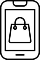 Online-Shopping-Vektor-Symbol vektor