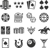 Casino-Symbole. Vektorabbildungen. vektor