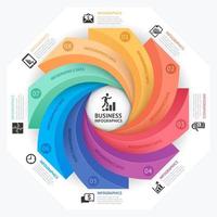 affärsinfographics formgivningsmall. vektor illustration. kan användas för arbetsflödeslayout, diagram, nummeralternativ, startalternativ, webbdesign