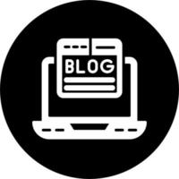 Blogging-Vektorsymbol vektor