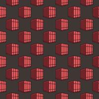 röd små frakt behållare vektor kreativ sömlös mönster