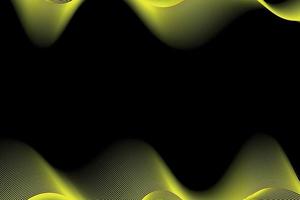 Gelb und schwarz Welle abstrakt Hintergrund, geeignet zum Landung Seite und Computer Desktop Hintergrund. 3d Vektor