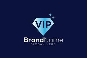 kreativ vip Diamant Symbol Logo Design Vorlage vektor