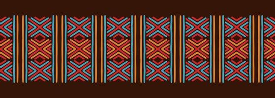 afrikansk symboler sömlös mönster, stam- etnisk teckning. vektor