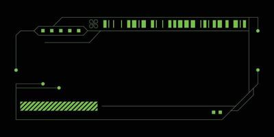 Grün futuristisch Anzeige zum Kopieren Raum vektor
