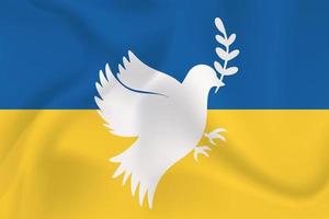 ukrainisch Flagge. halt Krieg. Frieden und Liebe. Protest gegen das Krieg. Welt Frieden. zum Ihre Design. vektor