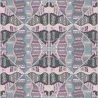 Stammes- Mosaik Fliese. abstrakt kritzeln nahtlos Hintergrund Muster. vektor