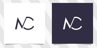 brev mc centimeter logotyp design vektor