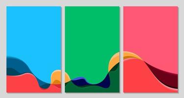 Vektor bunt abstrakt Flüssigkeit und Flüssigkeit Hintergrund modern minimalistisch zum Sommer-